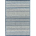 thumbnail image 1 of Mark&Day Outdoor Rugs, 2x3 Marnae Modern Indoor/Outdoor Navy/Cream Area Rug, Non Shedding Blue Beige Ivory Carpet for Patio, Porch, Deck, Bedroom, Living Room or Kitchen (2' x 3'), 1 of 4