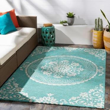 Mark&Day Outdoor Area Rugs, 2x3 Sevenum Traditional Indoor/Outdoor Green Area Rug (2' x 3')