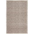 thumbnail image 1 of Mark&Day Outdoor Rugs, 2x3 Toldijk Modern Indoor/Outdoor Dark Brown/Cream Area Rug, Non Shedding Brown Beige Carpet for Patio, Porch, Deck, Bedroom, Living Room or Kitchen (2' x 3'), 1 of 2