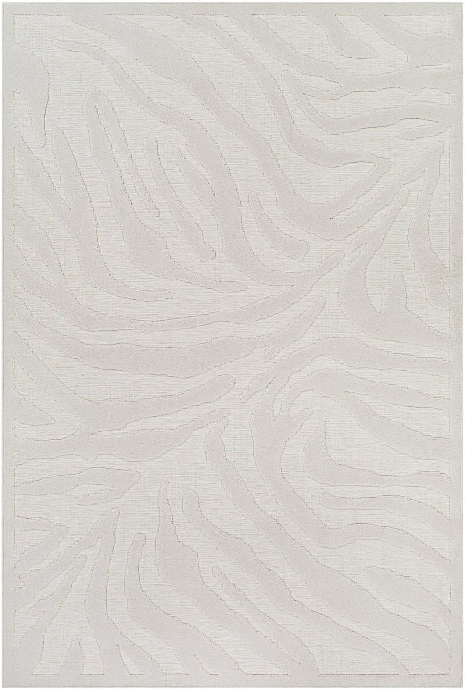 Mark&Day Outdoor Area Rugs, 2x3 Veessen Modern Indoor/Outdoor Cream ...