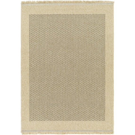 Mark&Day Outdoor Rugs, 2x4 Jahmel Cottage Indoor/Outdoor Beige/Dark Brown Area Rug, Non Shedding Pink Tan Black Carpet for Patio, Porch, Deck, Bedroom, Living Room or Kitchen (27" x 45")