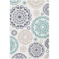 thumbnail image 1 of Mark&Day Outdoor Area Rugs, 3x5 Ethan Cottage Indoor/Outdoor Teal Area Rug (3'7" x 5'7"), 1 of 5