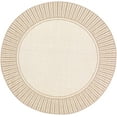 thumbnail image 1 of Mark&Day Outdoor Rugs, 5ft Round Balgonie Cottage Indoor/Outdoor Cream Area Rug, Non Shedding Cream Beige Carpet for Patio, Porch, Deck, Bedroom, Living Room or Kitchen (5'3" Round), 1 of 4