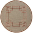 thumbnail image 1 of Mark&Day Outdoor Area Rugs, 5ft Round Natalie Cottage Indoor/Outdoor Camel Area Rug (5'3" Round), 1 of 5