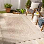 Beverly Rug Large Outdoor Rugs 8' x 10' Patio, Porch, Garden Azure and ...