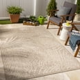 thumbnail image 1 of Mark&Day Outdoor Rugs, 5x7 Algona Coastal Indoor/Outdoor Beige Area Rug, Non Shedding Beige Brown Carpet for Patio, Porch, Deck, Bedroom, Living Room or Kitchen (5'3" x 7'), 1 of 5