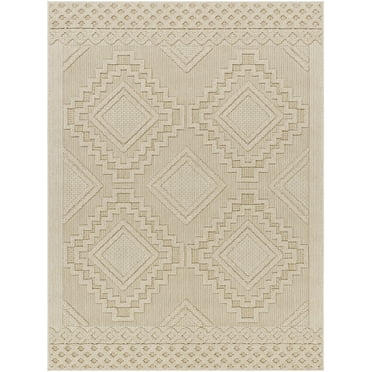 Mark&Day Outdoor Area Rugs, 5x7 Effrey Traditional Indoor/Outdoor Black ...