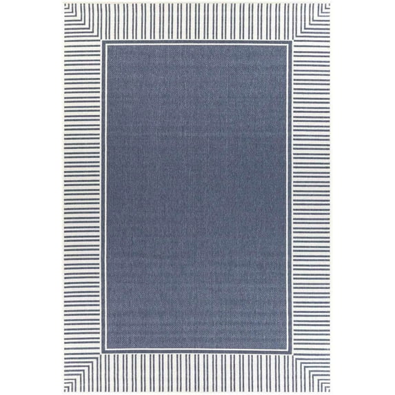 Mark&Day Outdoor Area Rugs, 5x7 Balgonie Cottage Indoor/Outdoor Charcoal Area Rug (5'3" x 7'7")