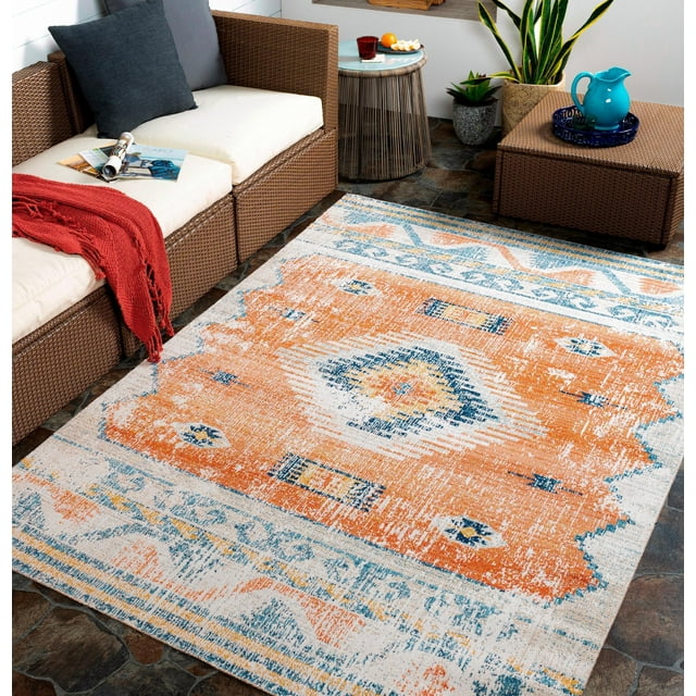 Mark&Day Outdoor Area Rugs, 5x7 Buffalo Grove Global Indoor/Outdoor