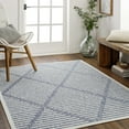 thumbnail image 1 of Mark&Day Outdoor Area Rugs, 5x7 Calvert Modern Indoor/Outdoor Denim Area Rug (5'3" x 7'), 1 of 6