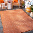 thumbnail image 1 of Mark&Day Outdoor Rugs, 5x7 Cruquius Global Indoor/Outdoor Bright Orange Area Rug, Non Shedding Burnt Orange Carpet for Patio, Porch, Deck, Bedroom, Living Room or Kitchen (5'1" x 7'), 1 of 6
