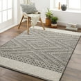 thumbnail image 1 of Mark&Day Outdoor Rugs, 5x7 East Orange Modern Indoor/Outdoor Charcoal Area Rug, Non Shedding Grey Ivory Carpet for Patio, Porch, Deck, Bedroom, Living Room or Kitchen (5'3" x 7'), 1 of 5