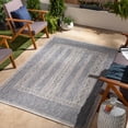 thumbnail image 1 of Mark&Day Outdoor Rugs, 5x7 Iowa Falls Global Indoor/Outdoor Navy Area Rug, Non Shedding Blue Brown Cream Carpet for Patio, Porch, Deck, Bedroom, Living Room or Kitchen (5'3" x 7'), 1 of 6