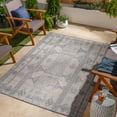 thumbnail image 1 of Mark&Day Outdoor Rugs, 5x7 Ireton Global Indoor/Outdoor Light Gray Area Rug, Non Shedding Grey Blue Carpet for Patio, Porch, Deck, Bedroom, Living Room or Kitchen (5'3" x 7'), 1 of 5