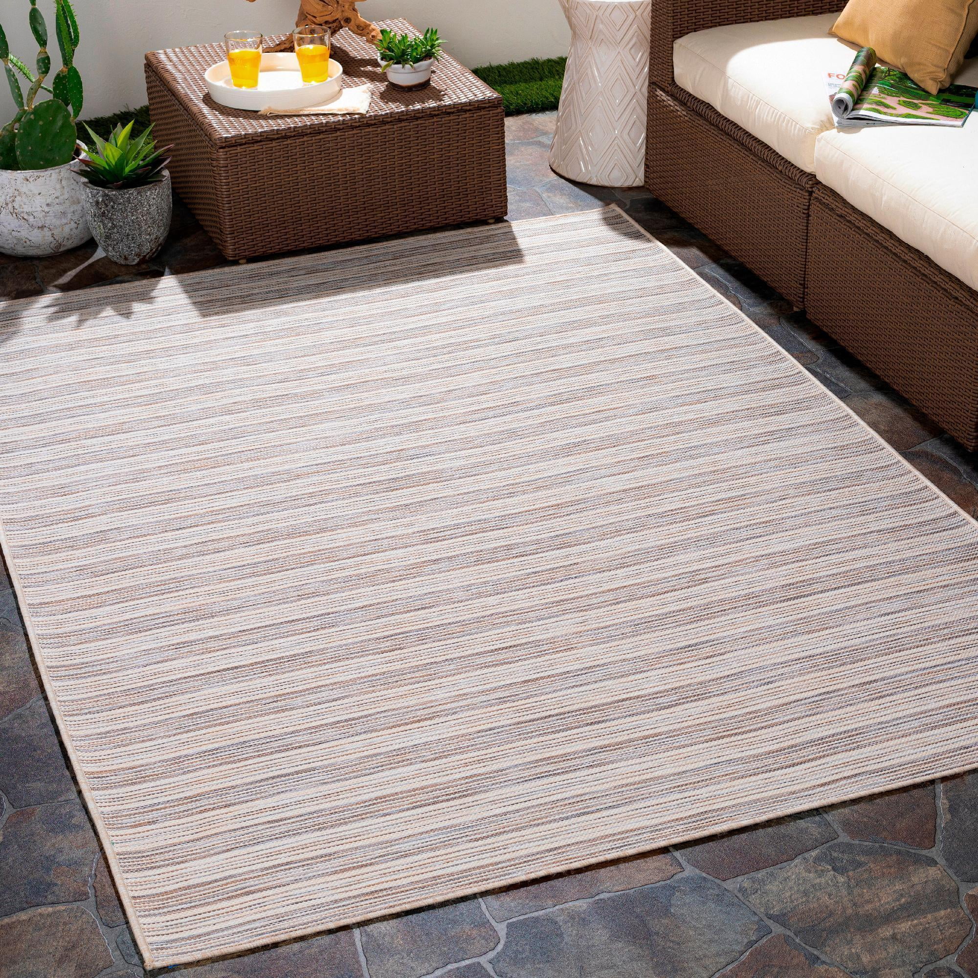 Mark&Day Outdoor Rugs, 5x7 Partij Cottage Indoor/Outdoor Taupe Area Rug ...