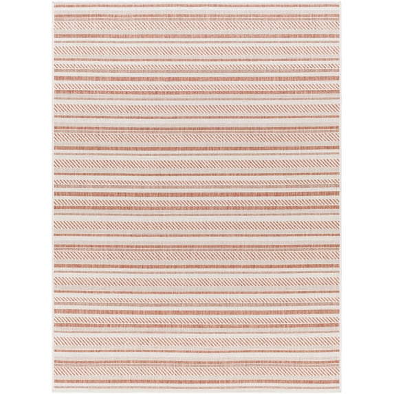 Mark&Day Outdoor Rugs, 5x7 PAU Global Indoor/Outdoor Coral Pink Area Rug, Non Shedding Pink Carpet for Patio, Porch, Deck, Bedroom, Living Room or Kitchen (5'3" x 7'7")