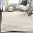 thumbnail image 1 of Mark&Day Outdoor Rugs, 5x7 Velddijk Modern Indoor/Outdoor Medium Gray Area Rug, Non Shedding Cream White Carpet for Patio, Porch, Deck, Bedroom, Living Room or Kitchen (5'3" x 7'3"), 1 of 6