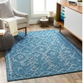 thumbnail image 1 of Mark&Day Outdoor Area Rugs, 5x7 Wijnaldum Global Indoor/Outdoor Denim Area Rug (5'3" x 7'7"), 1 of 6