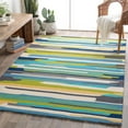 Mark&Day Outdoor Area Rugs, 5x8 Leader Modern Indoor/Outdoor Emerald ...