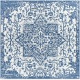 thumbnail image 1 of Mark&Day Outdoor Rugs, 7x7 Appelscha Traditional Indoor/Outdoor Denim Square Area Rug, Non Shedding Blue Grey Carpet for Patio, Porch, Deck, Bedroom, Living Room or Kitchen (6'7" Square), 1 of 8