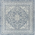 thumbnail image 1 of Mark&Day Outdoor Rugs, 7x7 Mantinge Traditional Indoor/Outdoor Navy Square Area Rug, Non Shedding Blue White Carpet for Patio, Porch, Deck, Bedroom, Living Room or Kitchen (6'7" Square), 1 of 8