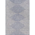 thumbnail image 1 of Mark&Day Outdoor Rugs, 7x7 Okswerd Global Indoor/Outdoor Navy Square Area Rug, Non Shedding Grey White Carpet for Patio, Porch, Deck, Bedroom, Living Room or Kitchen (6'7" Square), 1 of 6