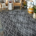 thumbnail image 1 of Mark&Day Outdoor Rugs, 7x7 Valentijn Traditional Indoor/Outdoor Dark Gray Square Area Rug, Non Shedding Dark Grey Carpet for Patio, Porch, Deck, Bedroom, Living Room or Kitchen (6'7" Square), 1 of 7