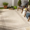 thumbnail image 1 of Mark&Day Outdoor Rugs, 6x9 Agency Cottage Indoor/Outdoor Beige Area Rug, Non Shedding Beige Brown Carpet for Patio, Porch, Deck, Bedroom, Living Room or Kitchen (6'7" x 9'), 1 of 5