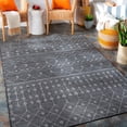 thumbnail image 1 of Mark&Day Outdoor Area Rugs, 6x9 Cruquius Global Indoor/Outdoor Charcoal Area Rug (6'4" x 9'), 1 of 6