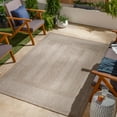 thumbnail image 1 of Mark&Day Outdoor Rugs, 6x9 Iowa Falls Global Indoor/Outdoor Beige Area Rug, Non Shedding Beige Brown Carpet for Patio, Porch, Deck, Bedroom, Living Room or Kitchen (6'7" x 9'), 1 of 6