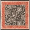 thumbnail image 1 of Mark&Day Outdoor Rugs, 7x7 Joel Traditional Indoor/Outdoor Black Square Area Rug, Non Shedding Black Carpet for Patio, Porch, Deck, Bedroom, Living Room or Kitchen (7'3" Square), 1 of 6