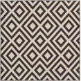 thumbnail image 1 of Mark&Day Outdoor Rugs, 7x7 Maya Modern Indoor/Outdoor Black Square Area Rug, Non Shedding Black Beige Carpet for Patio, Porch, Deck, Bedroom, Living Room or Kitchen (7'3" Square), 1 of 6