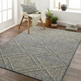 thumbnail image 1 of Mark&Day Outdoor Rugs, 8x10 East River Modern Indoor/Outdoor Dark Gray Area Rug, Non Shedding Grey Ivory Carpet for Patio, Porch, Deck, Bedroom, Living Room or Kitchen (7'10" x 10'), 1 of 5