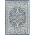 thumbnail image 1 of Mark&Day Outdoor Rugs, 8x10 Effrey Traditional Indoor/Outdoor Navy/Cream Area Rug, Non Shedding Blue Beige Carpet for Patio, Porch, Deck, Bedroom, Living Room or Kitchen (7'10" x 10'), 1 of 4