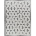 thumbnail image 1 of Mark&Day Outdoor Rugs, 8x10 Thornhill Global Indoor/Outdoor Cream/Dark Gray Area Rug, Non Shedding Beige Grey Carpet for Patio, Porch, Deck, Bedroom, Living Room or Kitchen (7'10" x 10'), 1 of 4