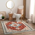thumbnail image 1 of Mark&Day Outdoor Area Rugs, 8x10 Vermillion Traditional Indoor/Outdoor Rust Area Rug (7'10" x 10'), 1 of 1