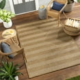 thumbnail image 1 of Mark&Day Outdoor Rugs, 8x10 Victorio Modern Indoor/Outdoor Brown/White Area Rug, Non Shedding Brown White Carpet for Patio, Porch, Deck, Bedroom, Living Room or Kitchen (7'10" x 10'), 1 of 5