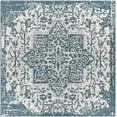 thumbnail image 1 of Mark&Day Outdoor Rugs, 8x8 Appelscha Traditional Indoor/Outdoor Green Square Area Rug, Non Shedding Green Blue Carpet for Patio, Porch, Deck, Bedroom, Living Room or Kitchen (7'10" Square), 1 of 8