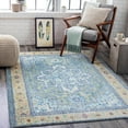 thumbnail image 1 of Mark&Day Outdoor Rugs, 9x12 Ballum Traditional Indoor/Outdoor Sky Blue Area Rug, Non Shedding Blue Yellow Grey Carpet for Patio, Porch, Deck, Bedroom, Living Room or Kitchen (8'10" x 12'), 1 of 6