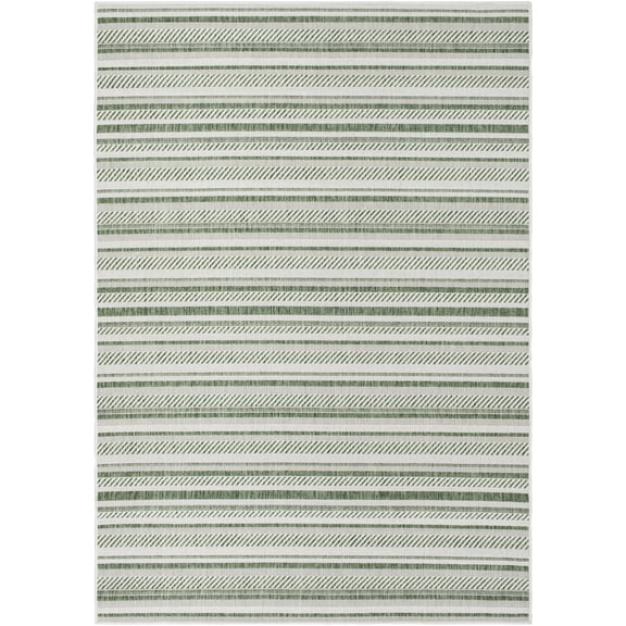 Mark&Day Outdoor Rugs, 9x12 PAU Global Indoor/Outdoor Moss Green Area Rug, Non Shedding Green Carpet for Patio, Porch, Deck, Bedroom, Living Room or Kitchen (8'10" x 12')
