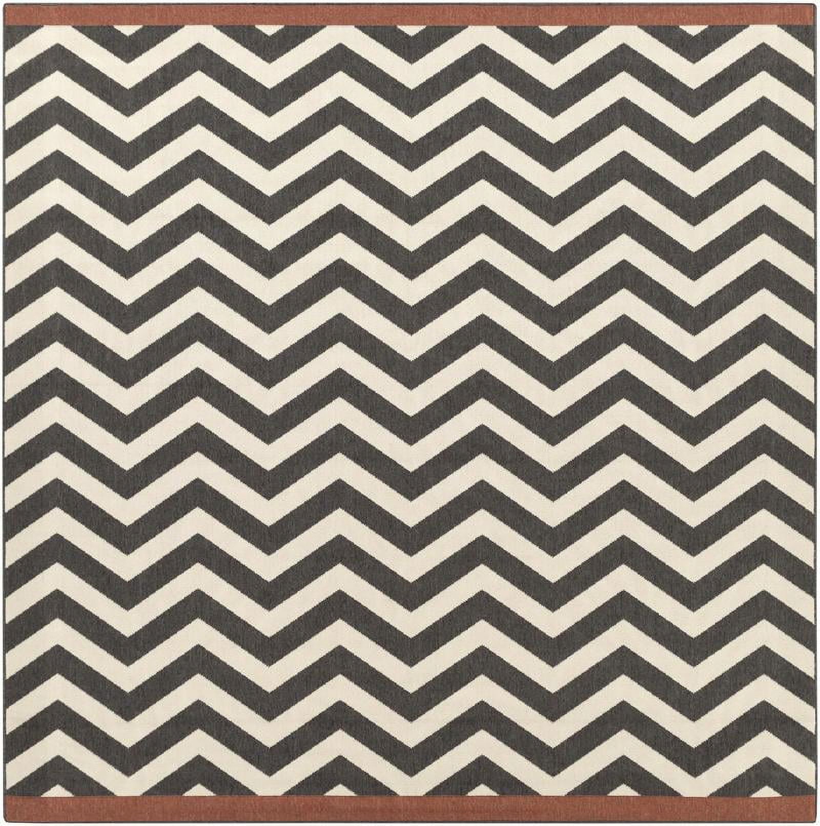 Mark&Day Outdoor Rugs, 9x9 Deloraine Modern Indoor/Outdoor Black Square ...