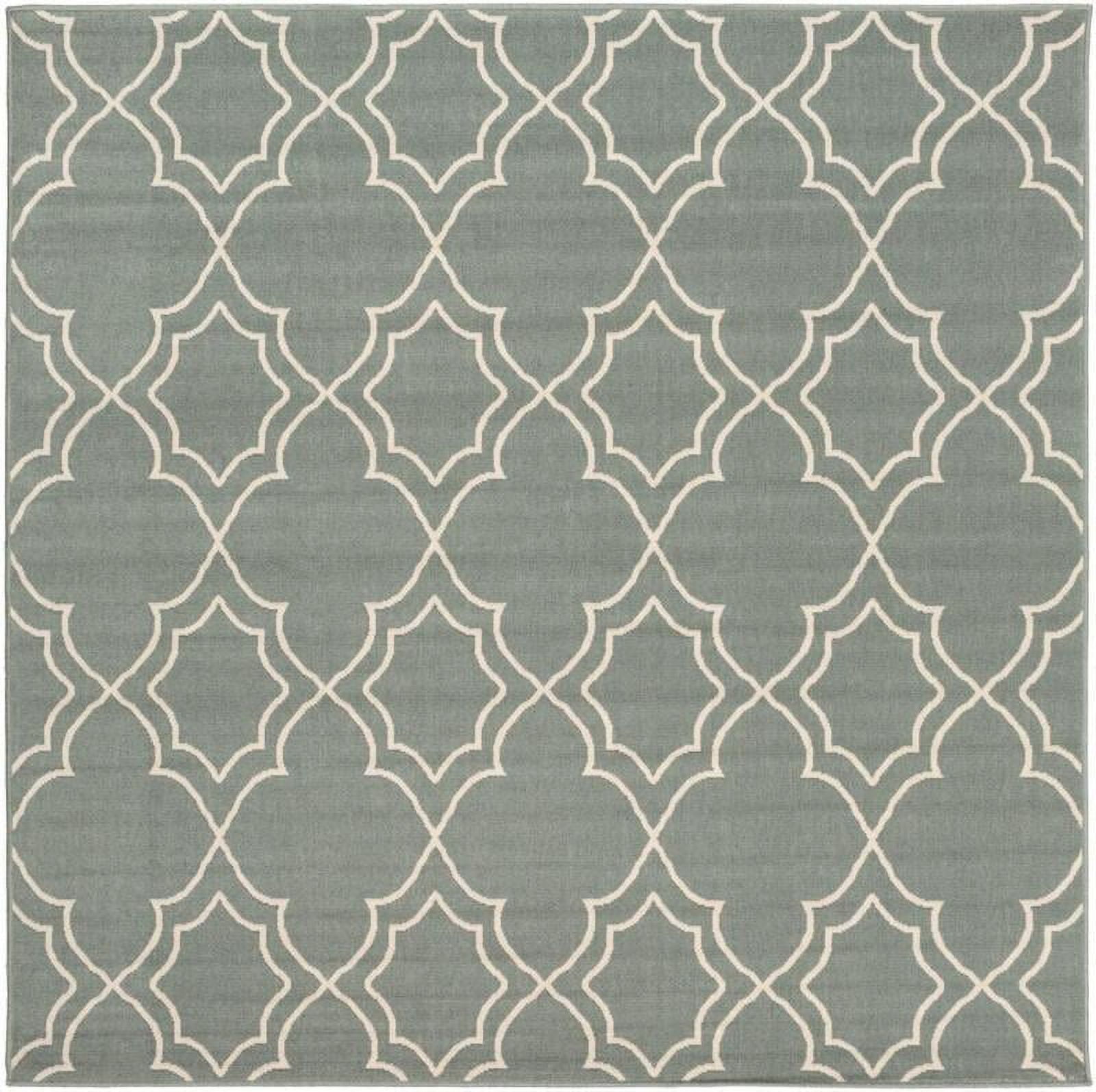 Mark&Day Outdoor Area Rugs, 9x9 Liam Cottage Indoor/Outdoor Sage Square ...