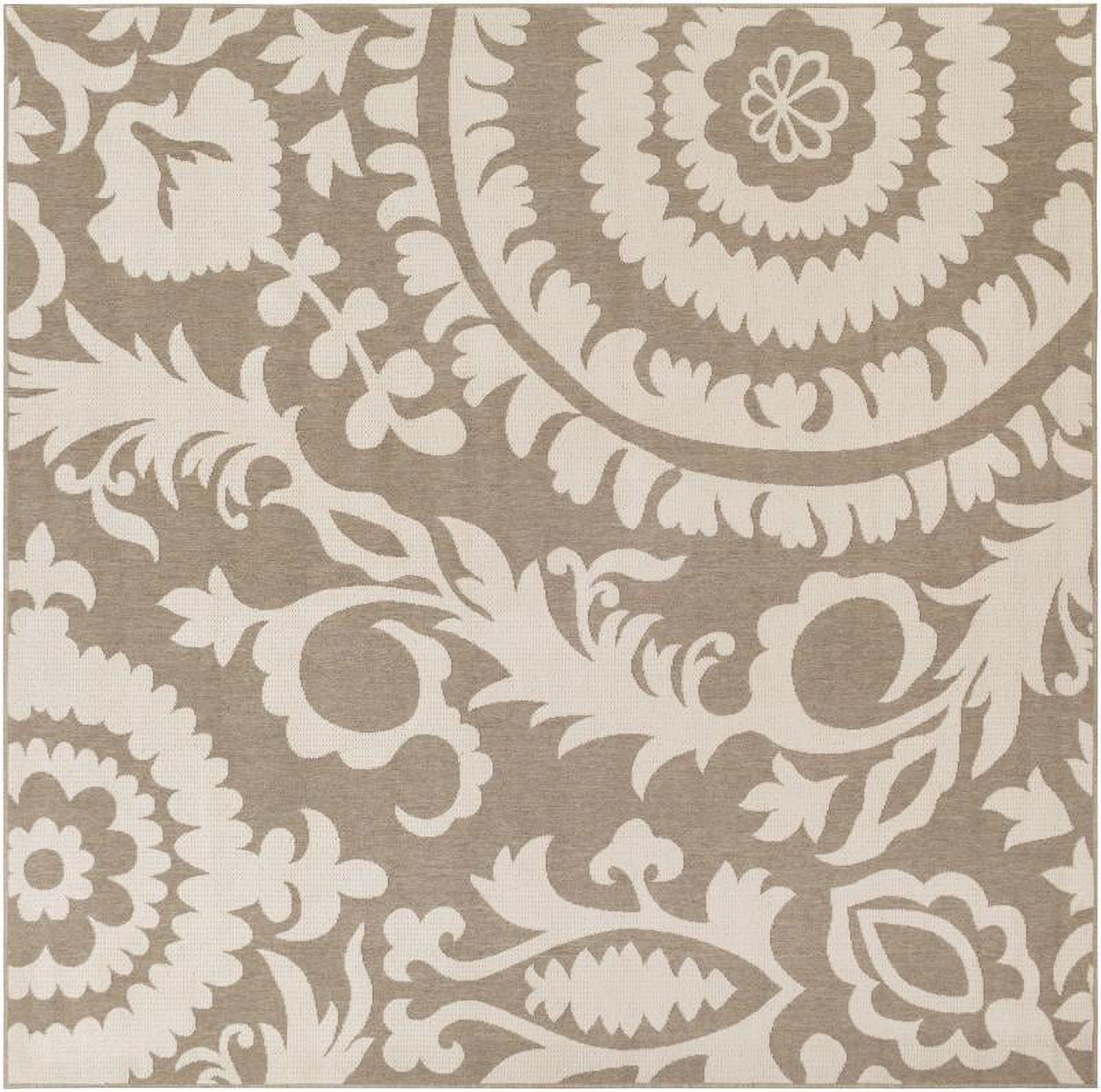 Mark&Day Outdoor Area Rugs, 9x9 Nancy Cottage Indoor/Outdoor Camel