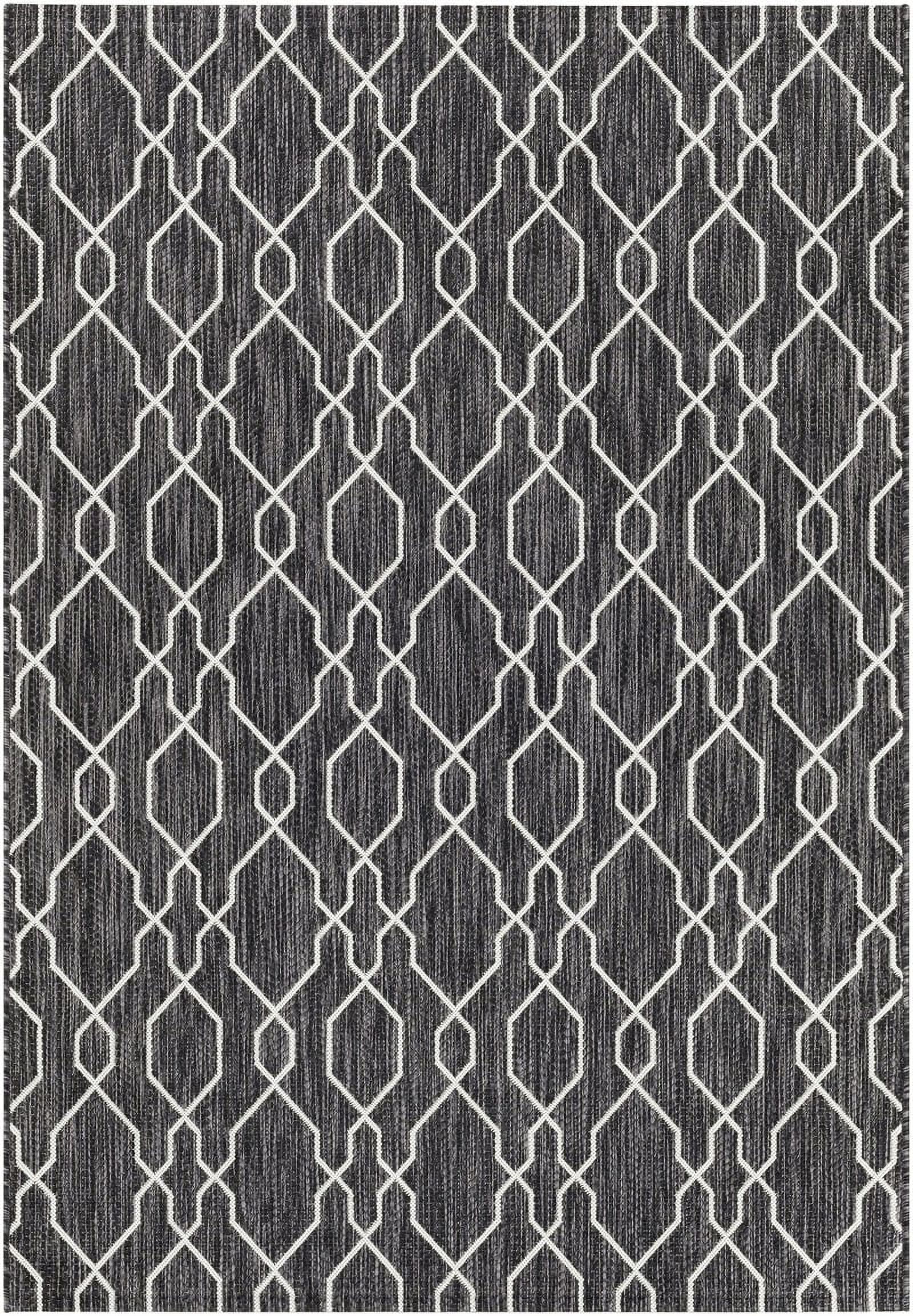 Mark&Day Outdoor Rugs, 3x10 Valentijn Traditional Indoor/Outdoor Dark ...