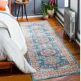 thumbnail image 1 of Mark&Day Outdoor Rugs, 3x7 Grave Traditional Indoor/Outdoor Navy Runner Area Rug, Non Shedding Blue Grey Cream Carpet for Patio, Porch, Deck, Bedroom, Living Room or Kitchen (2'7" x 7'3" Runner), 1 of 8