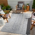 thumbnail image 1 of Mark&Day Outdoor Rugs, 4x6 Latimer Global Indoor/Outdoor Navy Area Rug, Non Shedding Grey White Carpet for Patio, Porch, Deck, Bedroom, Living Room or Kitchen (4'3" x 5'11"), 1 of 6