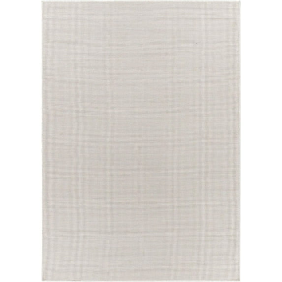 Mark&Day Outdoor Rugs, 6x9 Tonsel Traditional Indoor/Outdoor Cream Area Rug, Non Shedding White Blue Black Carpet for Patio, Porch, Deck, Bedroom, Living Room or Kitchen (6'4" x 9')