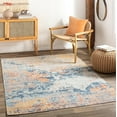 thumbnail image 1 of Mark&Day Outdoor Rugs, 8x10 St Donatus Modern Indoor/Outdoor Burnt Orange Area Rug, Non Shedding Pink Orange Saffron Aqua Carpet for Patio, Porch, Deck, Bedroom, Living Room or Kitchen (7'10" x 10'), 1 of 1