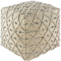 Mark&Day Pouf Ottoman - Paudorf Bohemian/Global Khaki Cube Foot Rest 18x18x18