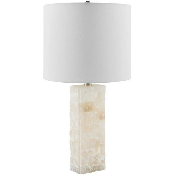 Mark&Day Table Lamps, Amna Traditional Cream Bedside Table Lamp for Nightstand Bedroom, Living Room or Office (24" H x 12" W x 12" D)